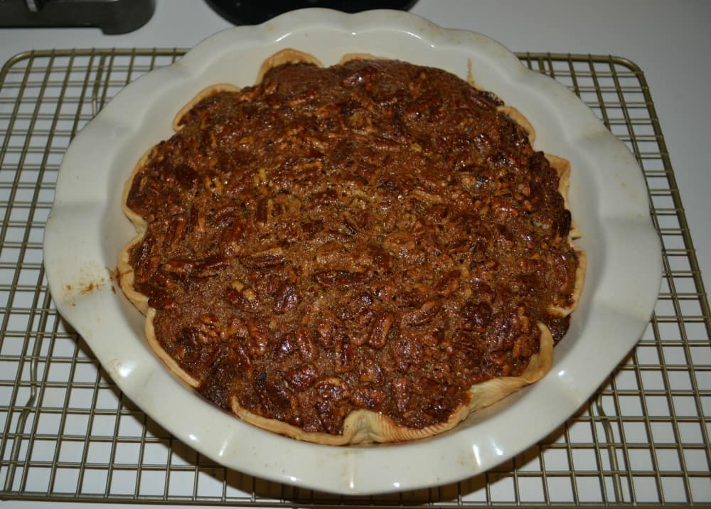 Cheesecake Pumpkin Pecan Pie all baked and ready to eat!