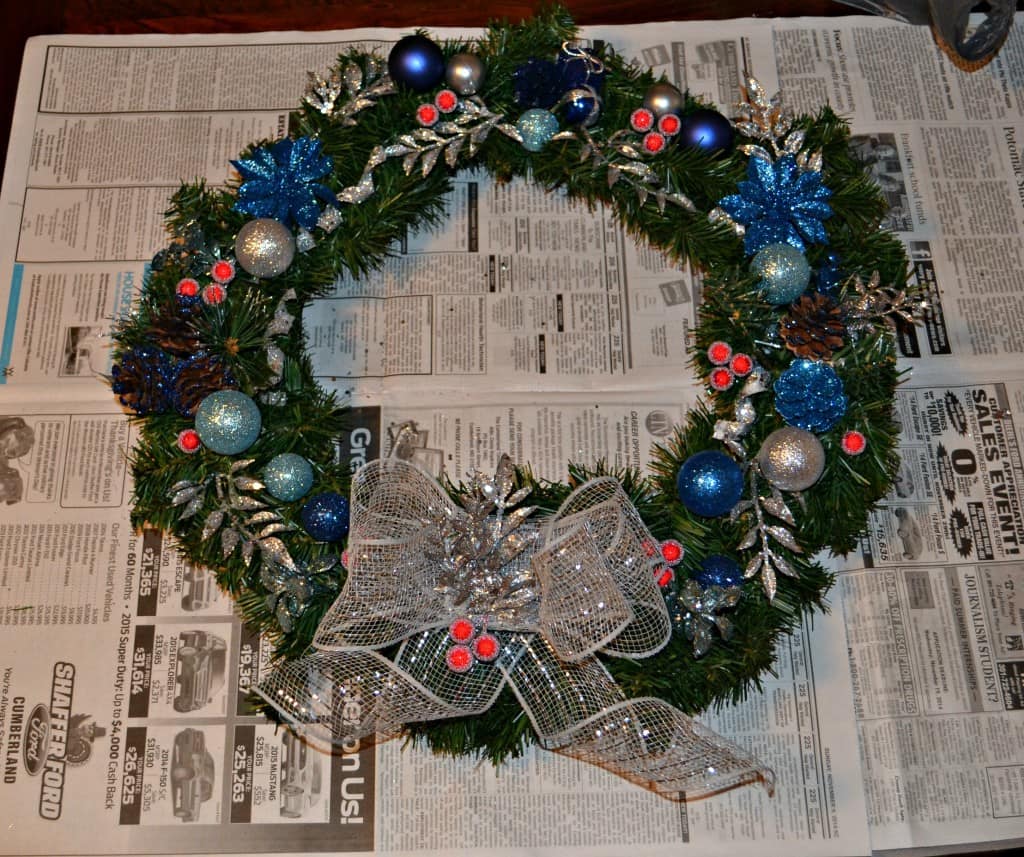 DIY Christmas Wreath is easy to make and cheaper then store bought!
