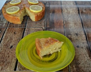Gluten Free Lemon Cake using Thanksgiving leftovers