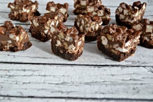 Make your holiday party a success with Rocky Road Fudge Cookie Bars