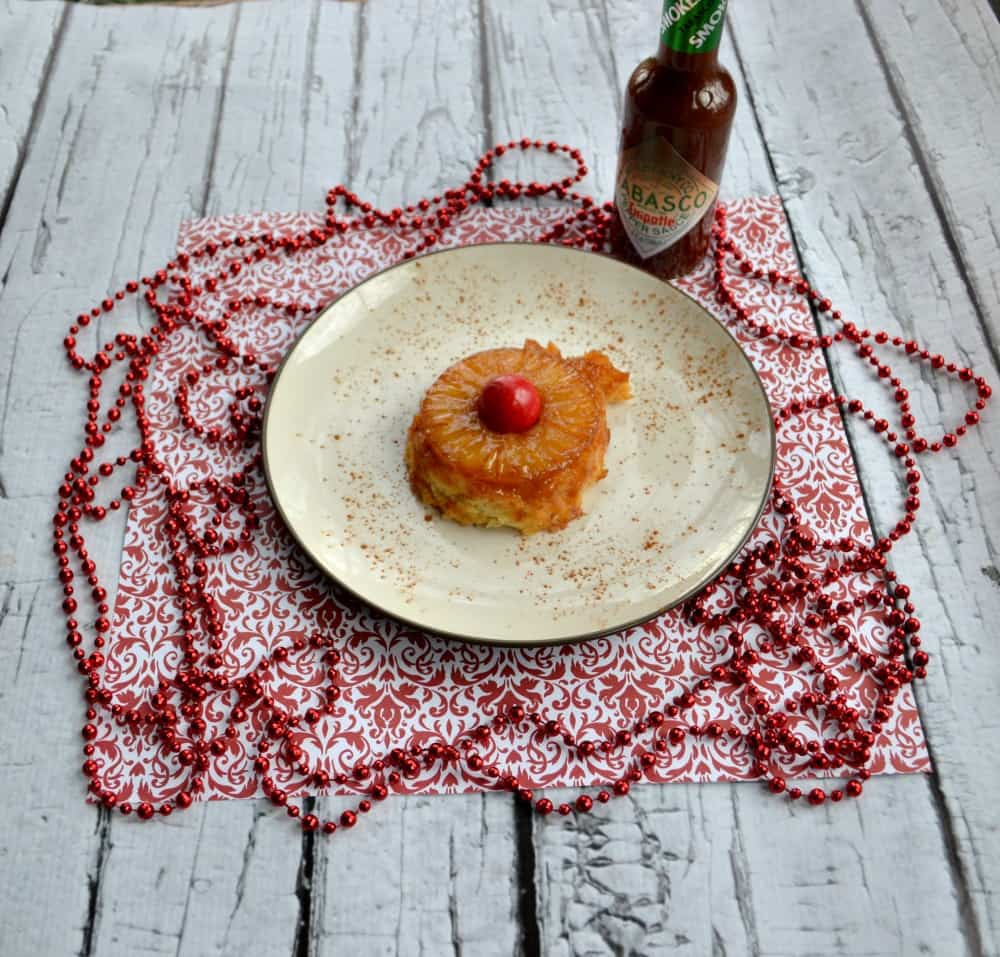 Spicy Pineapple Upside Down Cakes