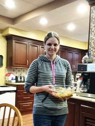 Baking cookies for the Ronald McDonald House