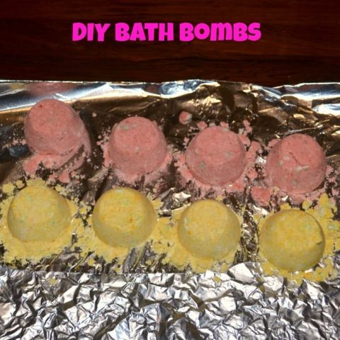 DIY Bath Bombs are easy to make
