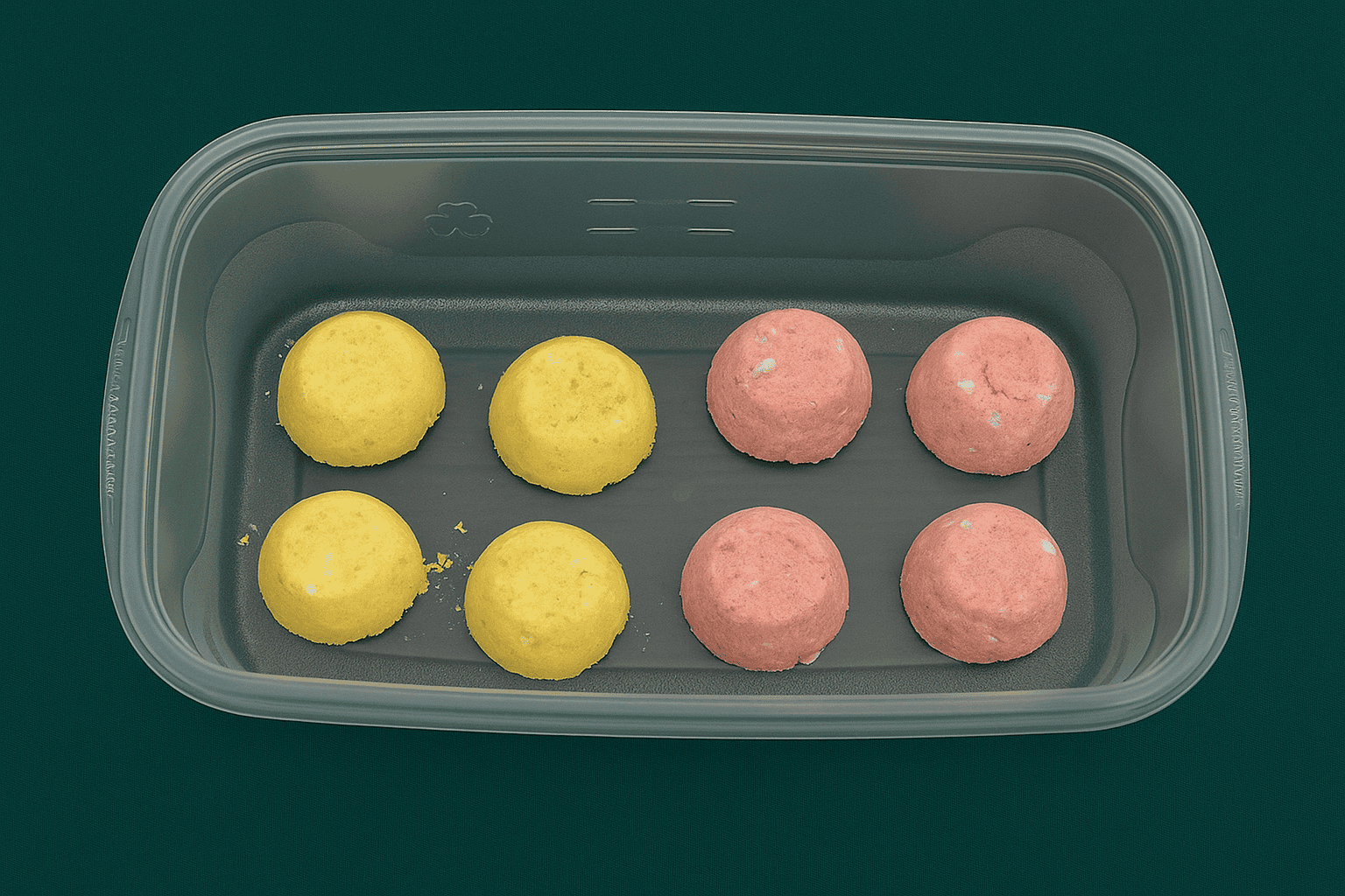 Bath bombs in a container.