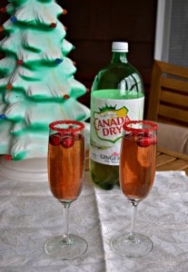 Cranberry Ginger Champagne Cocktail is a great holiday beverage