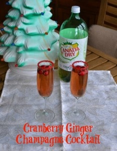 Cranberry Ginger Champagne Cocktail