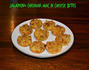 Jalapeno Cheddar Mac N Cheese Bites are spicy and delicious
