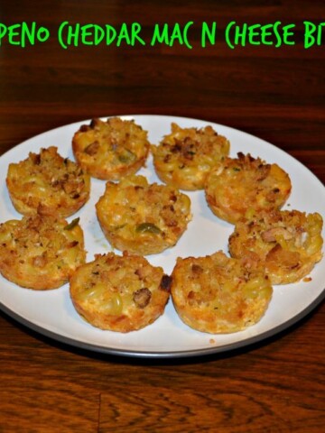 Jalapeno Cheddar Mac N Cheese Bites are spicy and delicious
