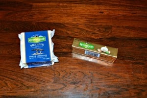 Kerrygold Garlic & Herb Butter and Skellig Sweet Cheddar Cheese