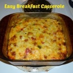 Easy Breakfast Casserole with Hot Sausage, eggs, Kerrygold Skellig Cheese, and vegetables