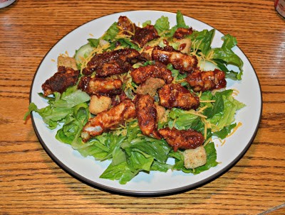 Boneless BBQ Chicken Wing Salads