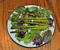 Bacon, Gruyere, and Asparagus Salad
