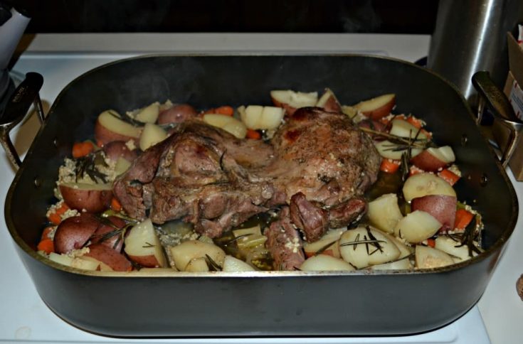 Make this Roasted Leg of Lamb with Vegetables in just a few hours!