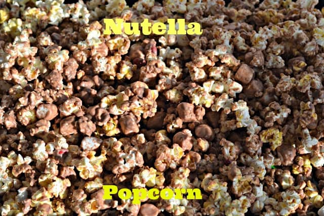 Nutella Marshmallow Popcorn with M &M’s