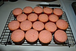Gorgeous Pink Velvet Cupcakes