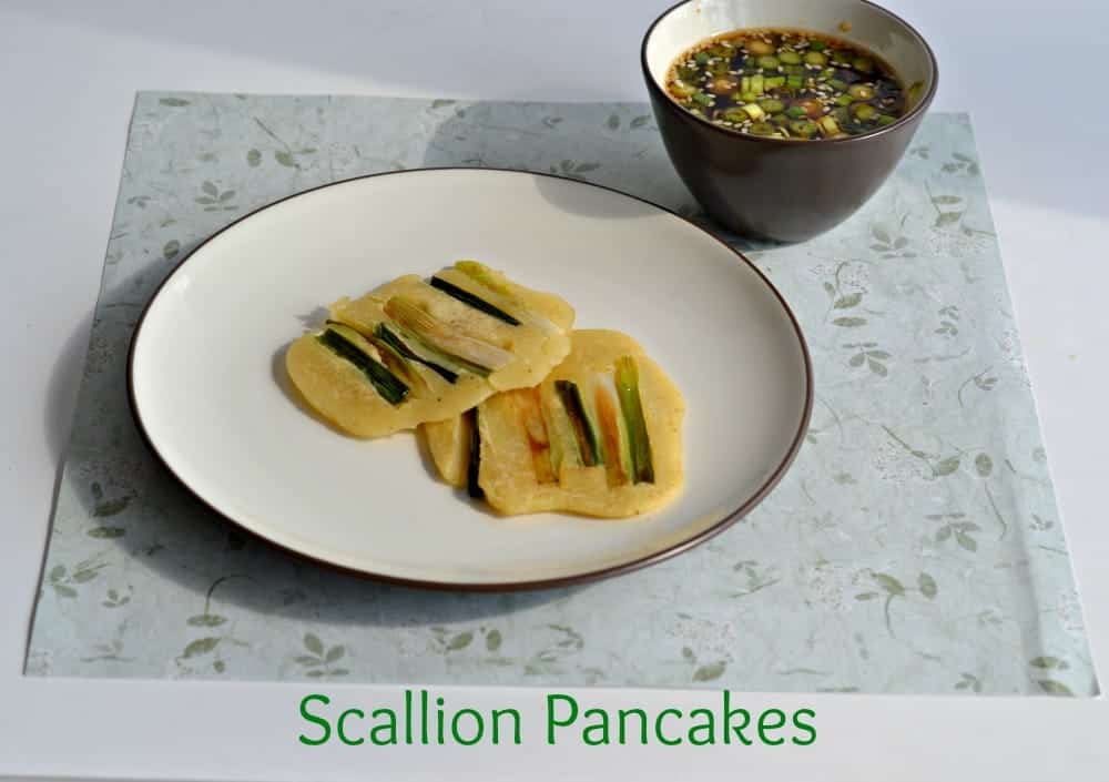 Savory Scallion Pancakes with Korean Dipping Sauce