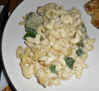 Macaroni and Cheese with Spinach