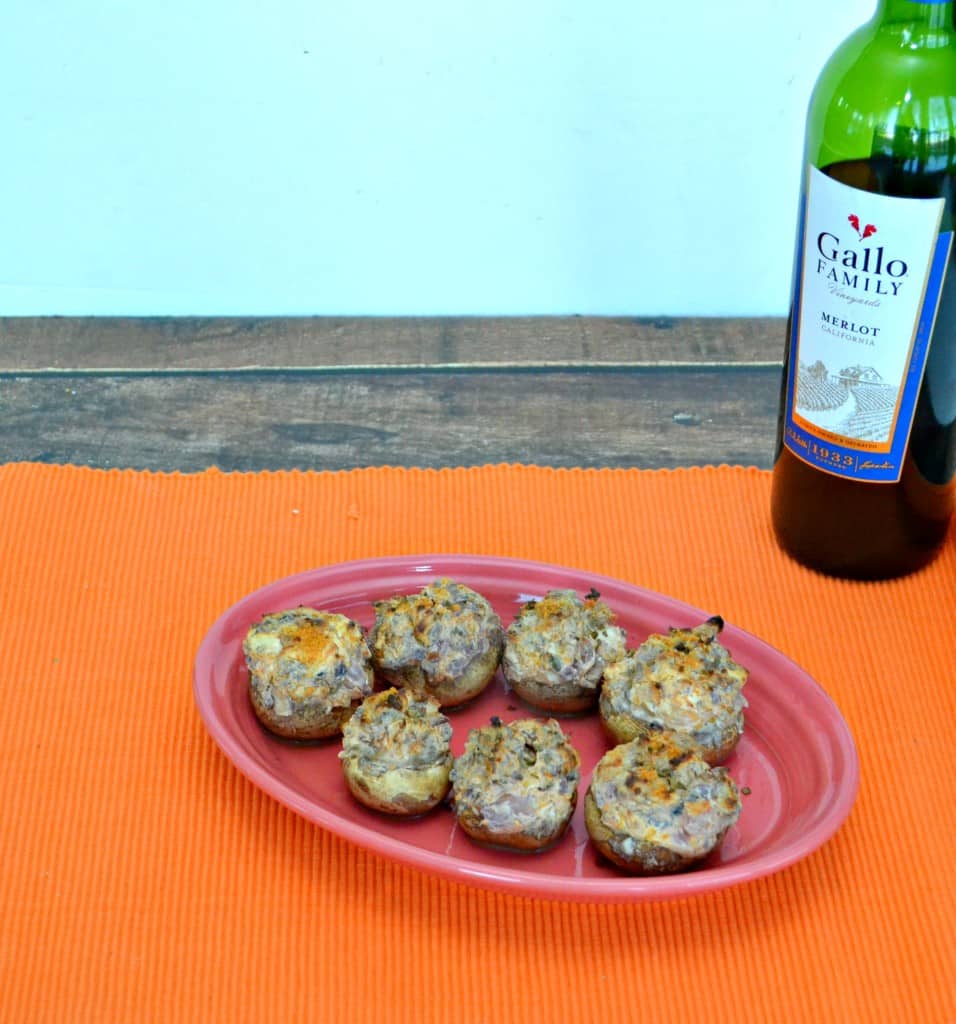 Spicy Stuffed Mushrooms make a great Game Day Appetizer