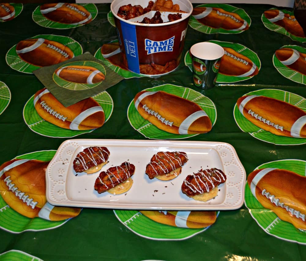 Game Time Hot Wing Chicken and Waffles are a fun finger food appetizer