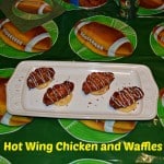 Hot Wing Chicken and Waffles appetizer are an easy 4 ingredient party food!