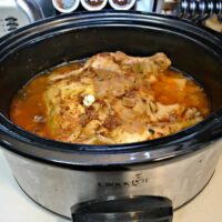 Whole Chicken in the Crockpot with Gravy is an easy way to cook the whole bird.