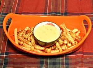 Alexia Classic Crinkle Cut Fries with Jalapeno Cheddar Dip