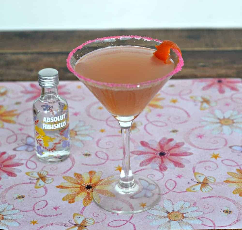 Hibiscus Cosmo is a fun and festive cocktial perfect for parties