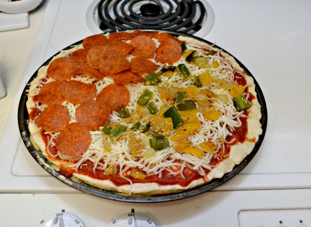 No Rise Pizza Crust is ready to bake in just 10 minutes!