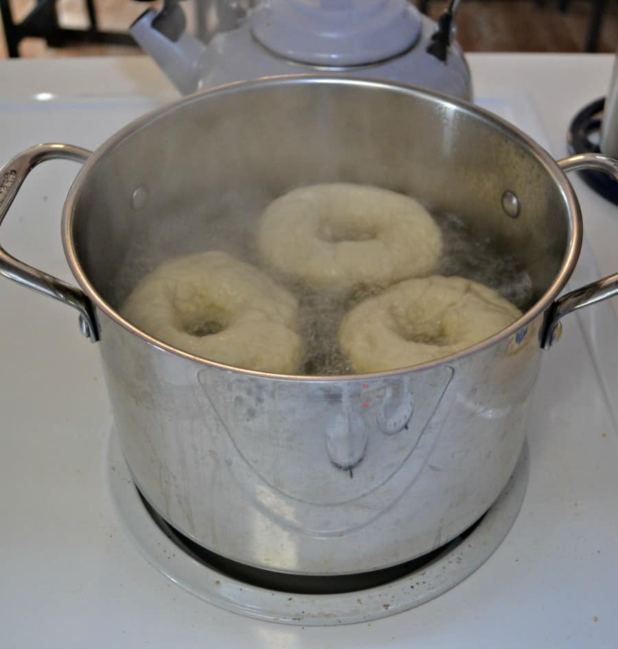 Bagels boiled and baked to perfection