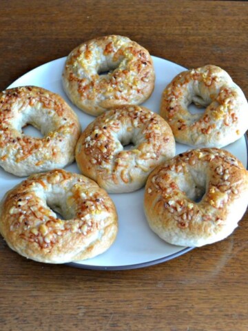 Delicious Parmesan Garlic Bagels are easy to make!