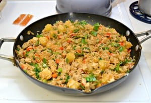 Pineapple Fried Rice with Tofu is colorful, beautiful, and totally delicious!