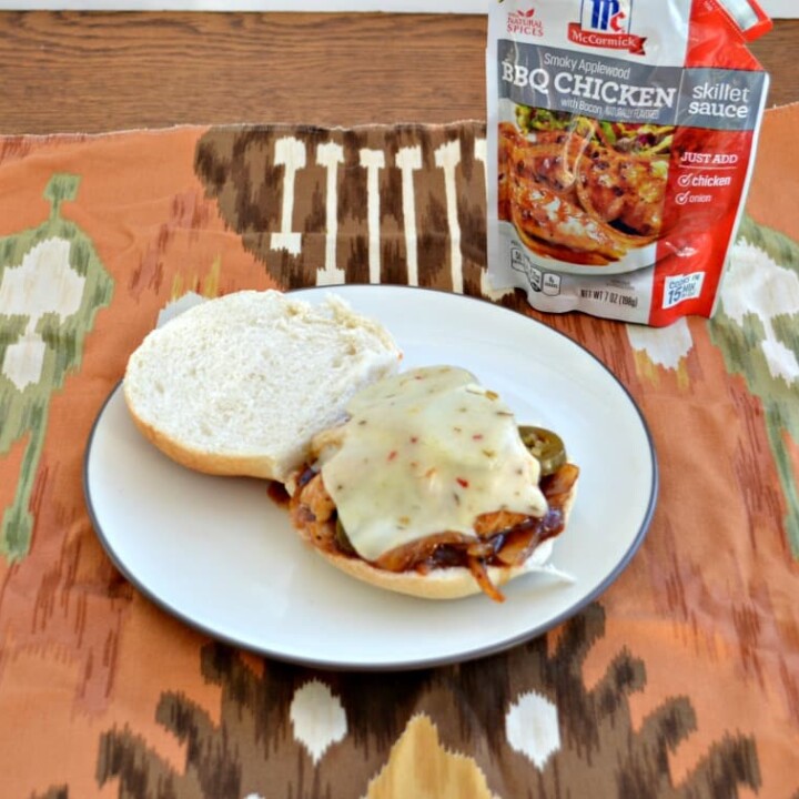 Spicy BBQ Chicken Sandwich made easy with McCormick Skillet Sauces