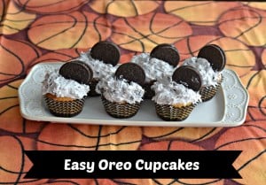 Easy OREO Cookie Cupcakes are made in just minutes!