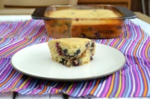 Tender and delicious Blueberry Hazelnut Coffee Cake