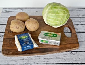 Kerrygold butter, cheese, cabbage, and potatoes make a delicious Colcannon