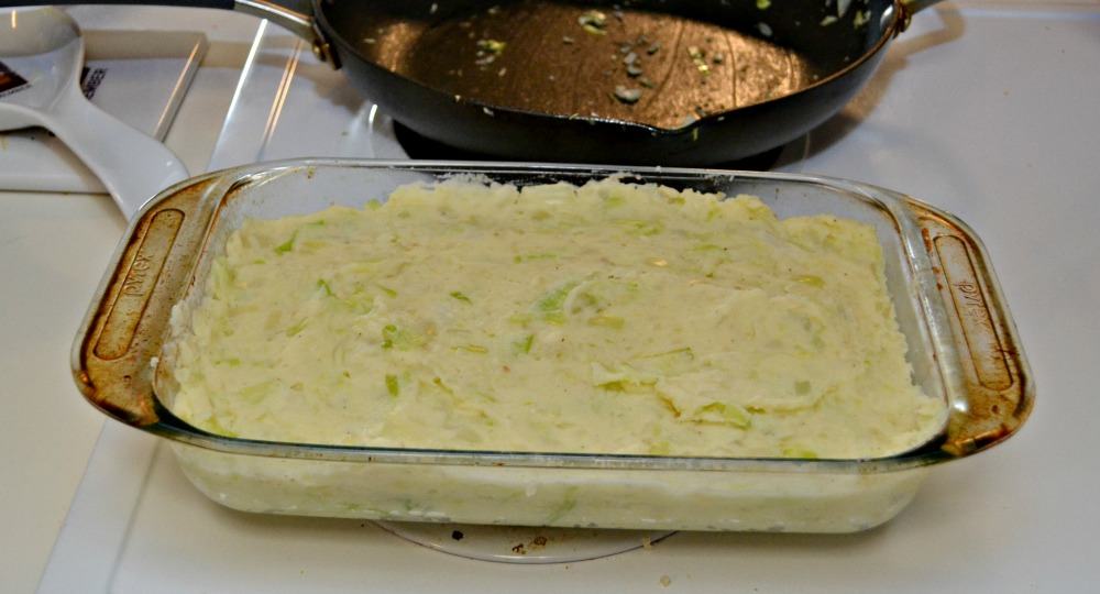Colcannon with potatoes and cabbage