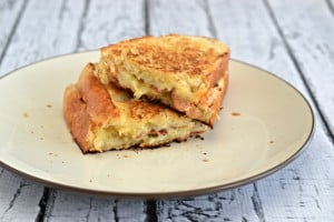 Jalapeno Popper Grilled Cheese Sandwiches are the perfect way to jazz up a traditional grilled cheese.