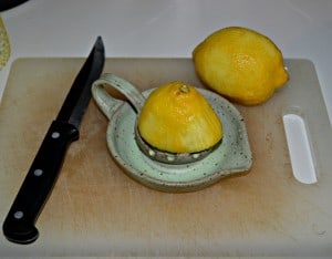 Fresh squeezed lemon juice for Lemon Cheesecake Pie