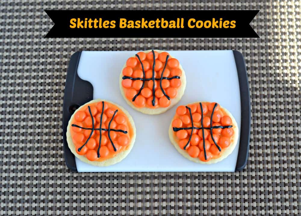 Easy to make and fun Skittles Basketball Cookies