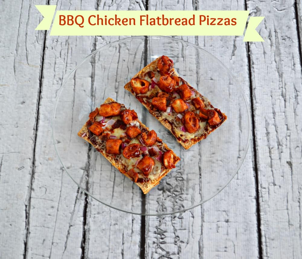 Easy BBQ Chicken Flatbread Pizzas