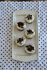 OREO cupcakes with a surprise at the bottom of the cake!