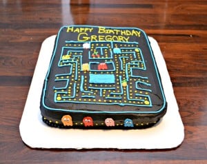 PacMan Cake for a video game birthday!