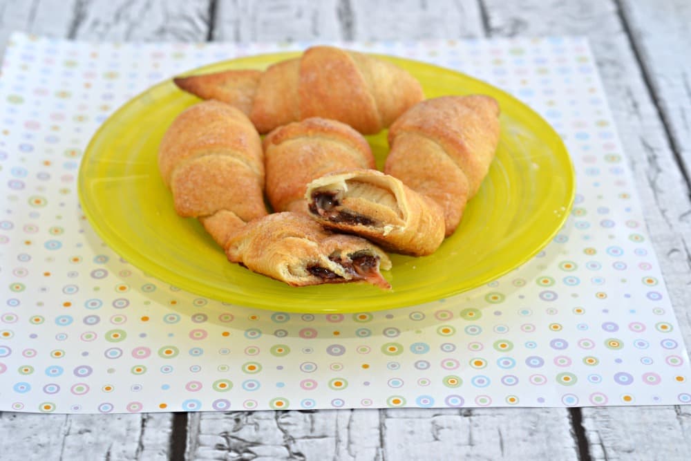 Cadbury Creme Egg Stuffed Croissants are a delicious after Easter treat!