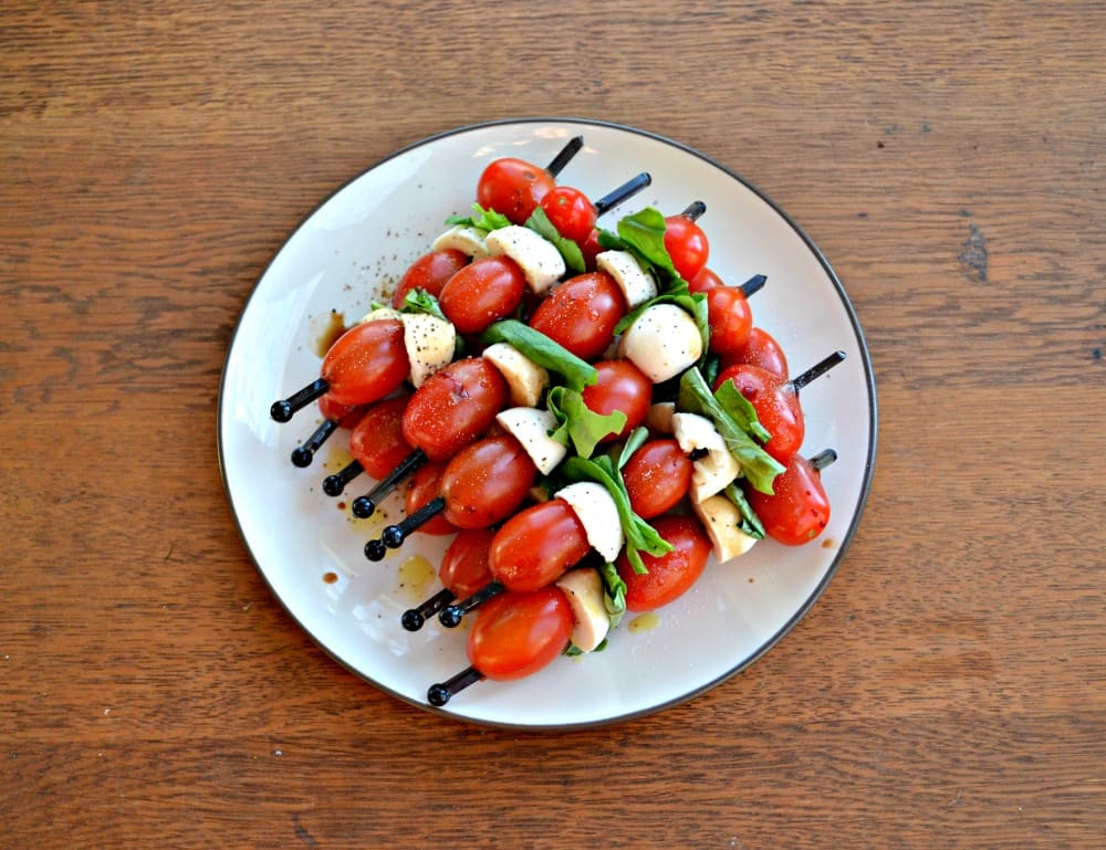 Easy Caprese Skewers are a fun an easy appetizer for parties or picnics