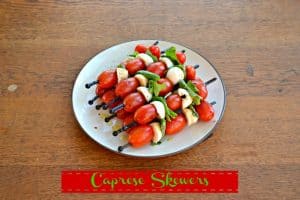 Caprese Skewers are the perfect fresh picnic snack