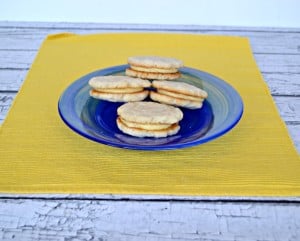 Lightly flavored Lemon Cookies filled with Lemon Buttercream