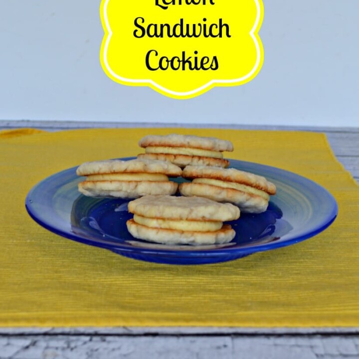 Bright Lemon Flavored Sandwich Cookies