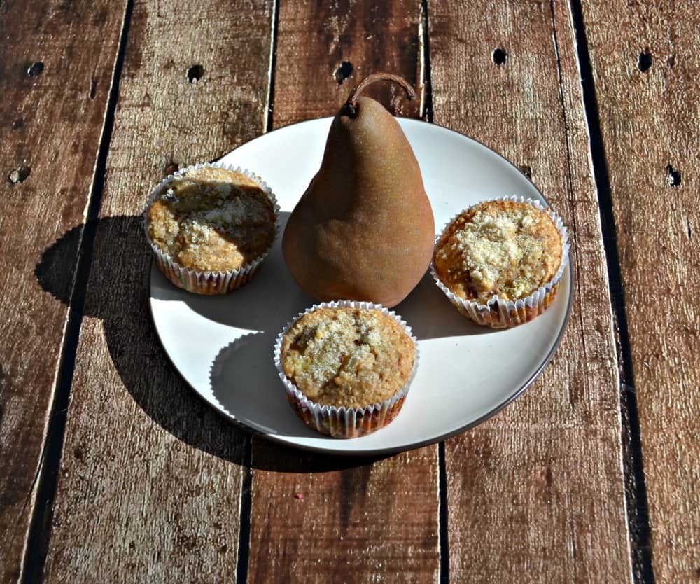 Pear Bran Muffins are great for breakfast or for tea!