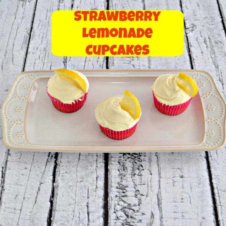 Strawberry Lemonade Cupcakes are perfect for parties and picnics!