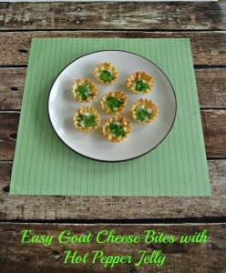 Easy Goat Cheese Bites with Hot Pepper Jelly is a delicious appetizer